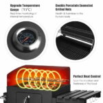 Gril na drevené uhlie 113x64x106cm - PDQ41957 - Image 9