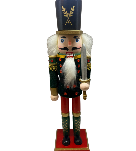 Vianočný luskáčik 30 cm - zelený