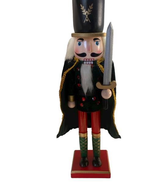 Vianočný luskáčik 38 cm - zelený