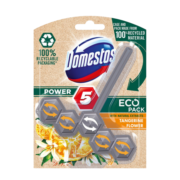 WC difuzér Domestos 2x55g Power 5 EcoPack Mandarínkový kvet