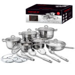 Súprava hrncov z nehrdzavejúcej ocele – PDQ011180 - Image 2