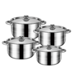 Súprava hrncov z nehrdzavejúcej ocele – PDQ011172