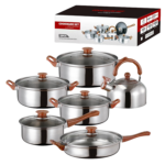 Súprava hrncov z nehrdzavejúcej ocele – PDQ70464