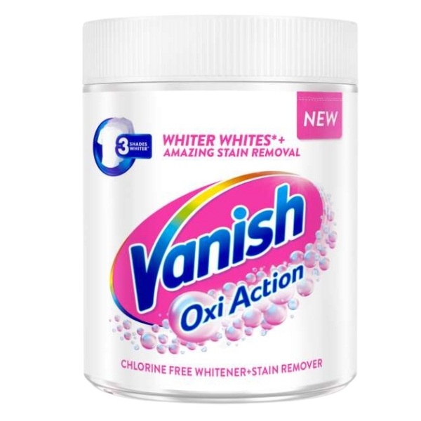 Prášok na odstránenie škvŕn Vanish 1kg Oxi Action Crystal White
