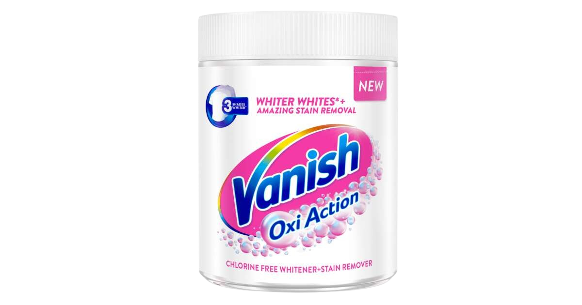 vanish-oxi-action-folttisztito-es-feherito-por-470g_48611881_1200x630-removebg Prášok na odstránenie škvŕn Vanish 1kg Oxi Action Crystal White - Image 1