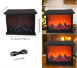 Mini elektrický krb s LED efektom plameňa – PDQ731233 - Image 3